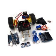 Obstacale Avoiding Ultrasonic DIY 2WD Arduino Robot Kit PHI1001335 Phipps Electronics 2