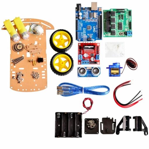 Obstacale Avoiding Ultrasonic DIY 2WD Arduino Robot Kit PHI1001335 Phipps Electronics 12