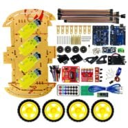 Obstacle Avoiding Bluetooth Controlled DIY 4WD Robot Kit PHI1002437 Phipps Electronics