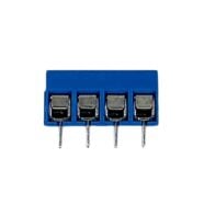 4 Pin 5mm Blue Terminal Block Screw Connector – Pack of 10 PHI1003367 Phipps Electronics