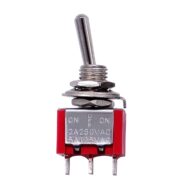 MTS-103 Red Mini Toggle Switch – Pack of 5 PHI1003418 Phipps Electronics