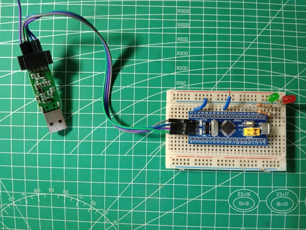 fading LEDs using STM32 binary semaphore