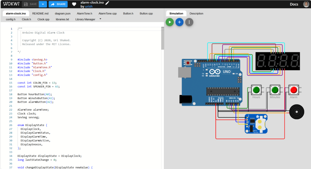 WOKWI Coding and Circuit Simulation